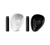 Juego de taza medidora de granos de café y botella de spray de control estático, resistente a los arañazos, base de silicona antideslizante, a prueba de fugas, niebla fina, portátil, 25 g, para