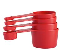 Juego de taza y cuchara medidora 2 en 1 Storage Theory (rojo): art culos de cocina ideales para hornear, caf , comida para perros, taza medidora,
