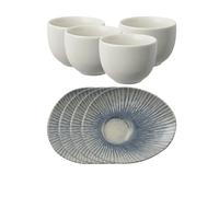 Juego De Tazas De Café Arthur Krupp Sunlight Blue De 8 Piezas