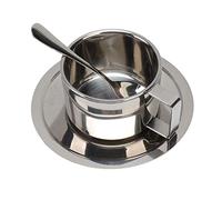 Juego de Tazas de café con Aislamiento, Juego de Tazas de café de Acero Inoxidable, Tazas de Doble Pared de Acero Inoxidable, Taza de té Duradera para Capuchino con Leche, (200ML)