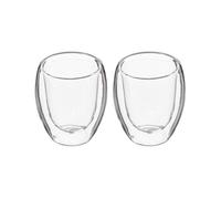 Juego de tazas de café secret de gourmet cristal transparente (7 cl)
