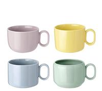 Juego de Tazas de Colores Rig-TIG Mix-N-Match, 4 Piezas, Taza de café, Taza de gres