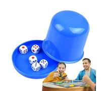 Juego de tazas de dados - taza para dados de con 5 dados incluidos, taza de coctelera para dados de mesa | Portable Dice set para partidos grupales, taza de dados para fiestas de ludi