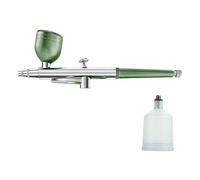 Juego de tazas de líquido de acción única de extracción rápida con tapa de cepillo de aire, juego de alimentación para modelo, arte de pasteles, arte de uñas, compresor de aire profesional y juego de