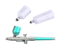 Juego de tazas de líquido de acción única de extracción rápida con tapa de cepillo de aire para modelo de pastel, arte de uñas, compresor de aire