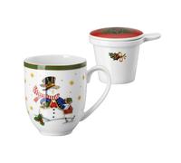 Juego De Tazas Hutschenreuther Happy Wintertime 3 Piezas De Cerámica Navideña