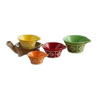 Juego de tazas medidoras 4 en 1 para cocina, adorable, apilable y fácil de limpiar, para hornear, cocinar, mide líquidos y alimentos secos, cocinar y hornear