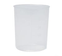 Juego de tazas medidoras graduadas de 100 ml, taza medidora de plástico transparente de doble escala para líquidos y muestras, uso en laboratorio compatible con medidas de 30 ml y 100 ml