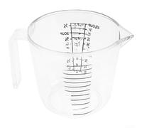 Juego de tazas medidoras para cocina, hornear, marcas de precisión, plástico PP transparente, resistente a las manchas, boca ancha, boquilla triangular, 150 ml, 300 ml, 600 ml, 1000 ml, reutilizable