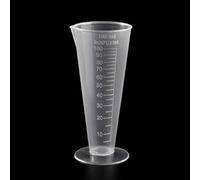 Juego de tazas medidoras transparentes multiusos de 100 ml, herramienta de cocina de laboratorio para mezclar pintura, pigmento, harina, azúcar, resina epoxi, tazas medidoras