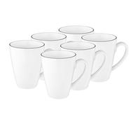 Juego De Tazas Seltmann Weiden Lido Black Line 6 Piezas