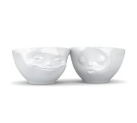 Juego De Tazas Y Cuencos 2 Piezas Sonrientes Y Besadores 0,20 L