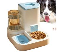 Juego de tazones de Agua y Comida para Mascotas - Cuenco de Agua dispensador automático de Comida para Perros 2 en 1 - Tazón de Alimentador automático para Gatos Autodispensador Bebedero para mas