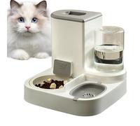 Juego de tazones de Agua y Comida para Mascotas,Juego de dispensador de Agua para Gatos con alimentador automático para Perros - Tazón de Alimentador automático para Gatos Autodispensador Bebeder