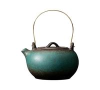 Juego de té de cerámica retro de 210 ml con diseño de trompeta, exquisito juego de té Kung Fu, esmalte de flores azules