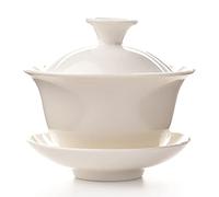 Juego de té de porcelana Gaiwan Kung Fu, Juego de té Zisha Kung Fu Gaiwan porcelana multicolor 120 ml con tapa y platillo(B)