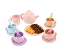 Juego De Té De Silicona - Juegô De Cocina De Silicona Suave | 496 G 21 X 16,5 X 6,5 Cm Juegô De Simulación | Los Niños Pequeños Desarrollan Habilidades Sociales A Través De Juguetes Interactivos Para