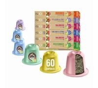 Juego de té ecológico - 60 cápsulas de té - Compatible con Nespresso - La Natura Lifestyle - Compostables industrialmente