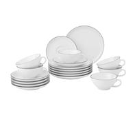 Juego De Té Grande Seltmann Weiden Lido Black Line 18 Piezas