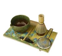 Juego de té matcha Juego de 7 batidores for matcha, fácil limpiar, versátil, con tazón y colador. Incluye un kit resistente