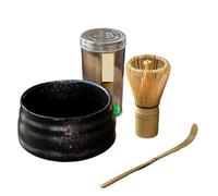 Juego de té matcha Juego de Matcha Tradicional, Batidor, Cuchara, Cuenco Cerámico for, Soporte for, Té(B)