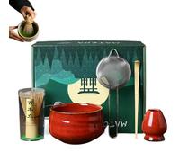 Juego de té matcha, kit de fabricación de matcha, juego de batidor de matcha, kit de fabricación de matcha, juego de 5 batidores de matcha, kit de iniciación de matcha de 5 piezas y juego de batidor