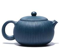Juego De Té Para Adultos Tetera China Juego Té Kung Fu Zisha Pura 260CC Xishi Arcilla Azul Yixing Hecha A Mano Real Juegos De Té Portátiles