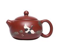 Juego De Té Para Adultos Tetera Hecha A Mano, Práctico Juego Té Viaje, Utensilios Para Beber El Hogar, Arcilla Púrpura Yixing Auténtica De 210ml, Barro Mineral Crudo Juegos De Té Portátiles