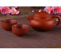 Juego De Té Para Adultos Yixing 1 Olla 2 Tazas Juego Té Arcilla Púrpura China Juegos Kungfú Xishi Pot Ceremonia Taza Cerámica Zisha Juegos De Té Portátiles(B)