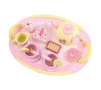 Juego de Té para Niñas - Madera con Postres Y Juego Simbólico 16 Piezas, de Té Infantil - para Niñas 6-8 Años, Día del Niño, Thanksgiving, Días Festivos, Vacaciones Y Año