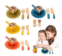Juego de té para Niñas para Niños Pequeños, Tea Time Toy Set, Hacer Que Suena de Papel de Juego de Teatro, Jugar Accesorios de Alimentos Incluyendo Tazas, Platos de