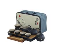 Juego de té portátil de viaje, maceta minimalista de elevación para el hogar, juego de té Kung Fu, juego de ollas Feitian