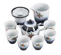 Juego de té Tetera y Juego de 6 Tazas Tetera de cerámica Taza de té con Filtro Juego de té Suelto decoración del hogar Caja de Regalo