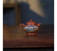 Juego De Té Teteras Olla de dibujo colores hecha a mano, tetera barro crudo Ore Zhu con colador, suministros juego té Zisha, arcilla púrpura Yixing para artistas 200ml Juegos De Té Para Adultos