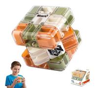 Juego De Teaser De Cerebro 3D Labyrinth, Juguete De Rompecabezas De Cubo De Laberinto 3x3, Juguete De Entrenamiento Cerebral De Conciencia Espacial, para Alivio del Estrés Y Desarrollo Lógico, R 1pcs