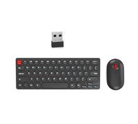 Juego de teclados delgados con silencios, receptor de 2,40 G, diseño de 64 teclas para computadora, portátil, ideal para viajes