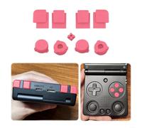 Juego de teclas ABXY para Anbernic RG34XXSP, diseño plano, altura óptima, ergonómico, material PLA para consolas de juegos portátiles (rosa)