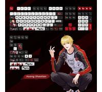 Juego de Teclas con Temática del Avatar del Rey de Akko, Perfil MOA, PBT, Sublimación de Tinta, 137 Teclas con Personajes de Anime para Teclado Mecánico Yu Wen Zhou
