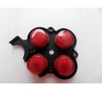 Juego de teclas de botón derecho rojo para Sony PSP 3000 Slim Console pieza de reparación