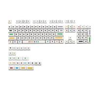 Juego de teclas de punto de colores 128 PBT de perfil de cereza para teclados de computadora 60/87/104/108/G80-3000/3484/3494 para teclados mecánicos MX
