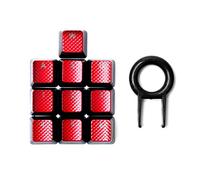 Juego de teclas de repuesto para teclado mecánico Corsair K70 K65 K95 G710 RGB Strafe teclado mecánico retroiluminado (10 piezas/juego) (rojo)