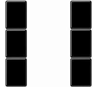 Juego de teclas Jung A503TSASW 3 velocidades, completo, enganche, termoplásti...