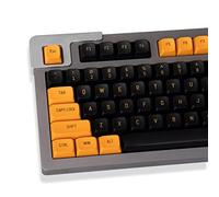 Juego de teclas negras y naranjas con perfil MSA de doble disparo de 150 teclas personalizadas para teclado mecánico Cherry MX 61/64/68/84/87/96/104/108