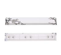 Juego de teclas para barra espaciadora de PBT, teclas para teclado mecánico DIY, reemplazo de teclas de PBT en dos colores vibrantes con acabado mate y brillante, incluye 1 barra (flor amarilla)