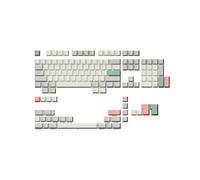 Juego de teclas premium en blanco clasificadas | PBT de 1,4 mm de grosor | Perfil Cherry para teclado mec nico (9009, 139 teclas)