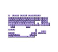 Juego de teclas premium en blanco clasificadas | PBT de 1,4 mm de grosor | Perfil Cherry para teclado mec nico (139 teclas en color lavanda)