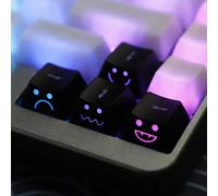 Juego de Teclas Retroiluminadas Alegres - teclas para Teclado Mecánico , SA, Teclas R4, Retroiluminación Translúcida, Regalos para , para Teclado de Juego (4pk - Teclas de )