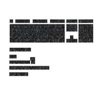 Juego de teclas retroiluminadas con grabados de línea estándar para teclados mecánicos de juegos, 136 piezas