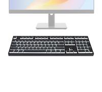 Juego de teclas, teclas estéticas retroiluminadas con leyendas únicas, kit de repuesto de teclados mecánicos para configuración, serpentinas, entusiastas de la escritura, oficinas, uso coleccionista