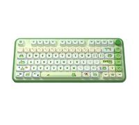 Juego de teclas verdes, material PBT grueso, para teclados mecánicos de juegos, interruptores, 142 piezas
